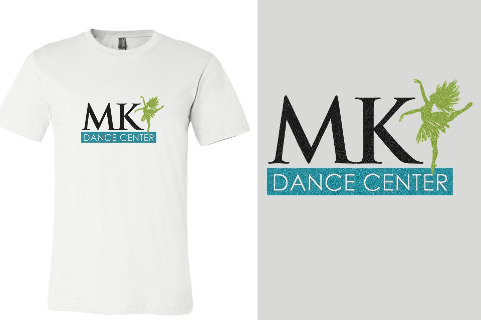 MK Dance Center glitter Unisex t-shirt