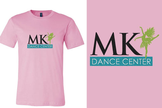 MK Dance Center glitter Unisex t-shirt