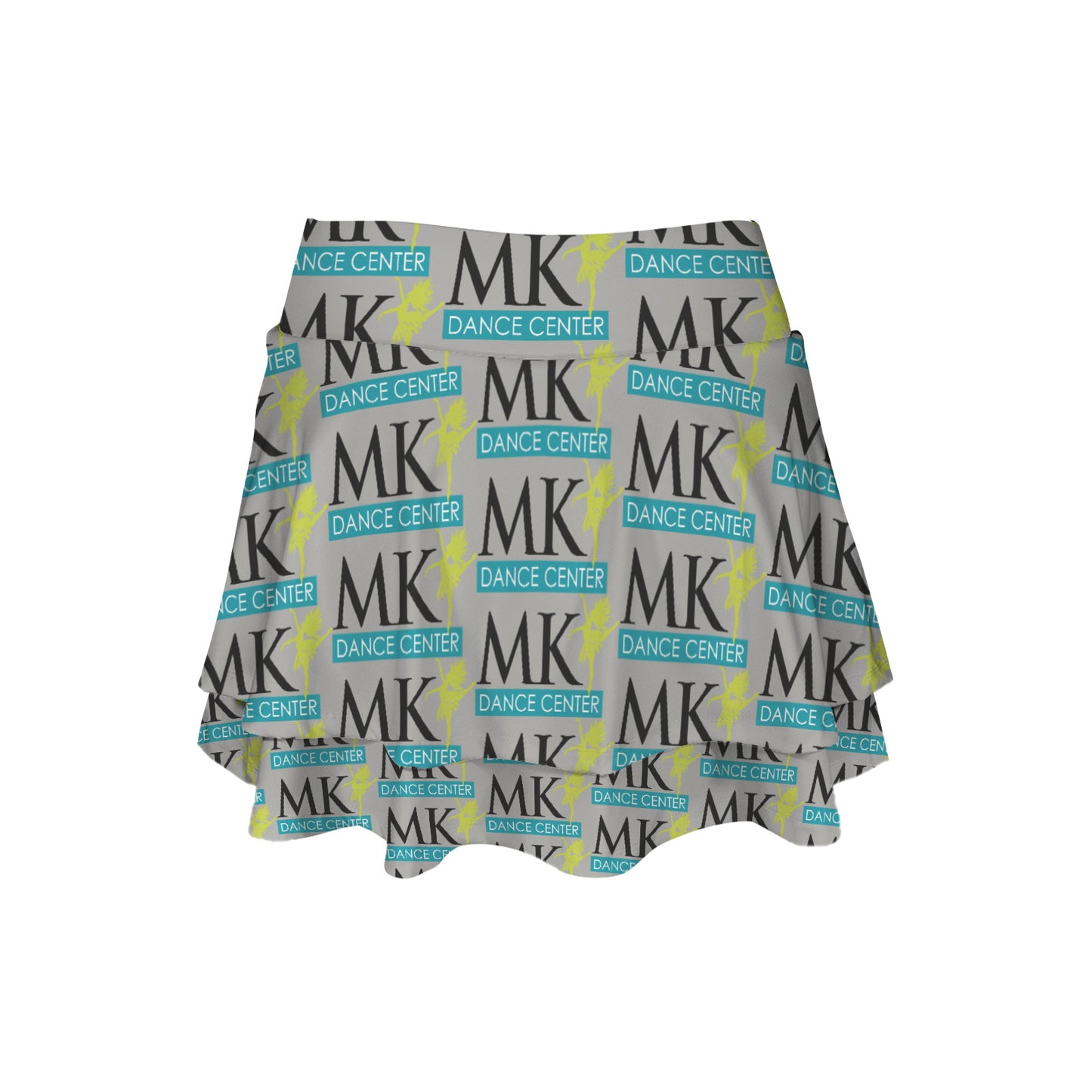 High Waist Layered Ruffle Pockets Sports Skirt